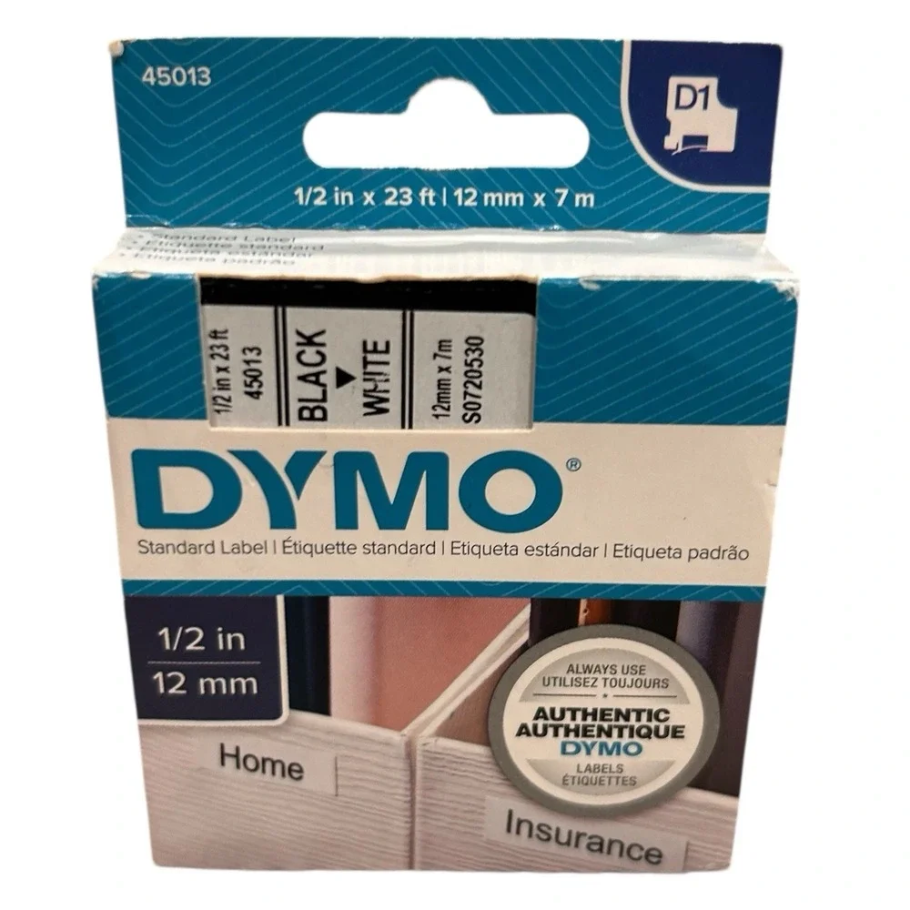 DYMO‎ D1 Standard Label Tape 1/2